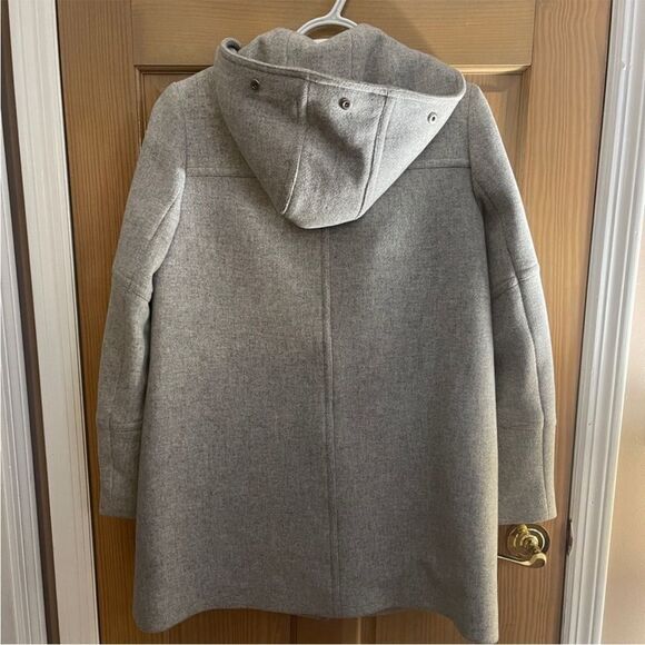 J. Crew Chateau Parka Stadium Italian Wool Coat SZ 4 - Picture 8 of 9